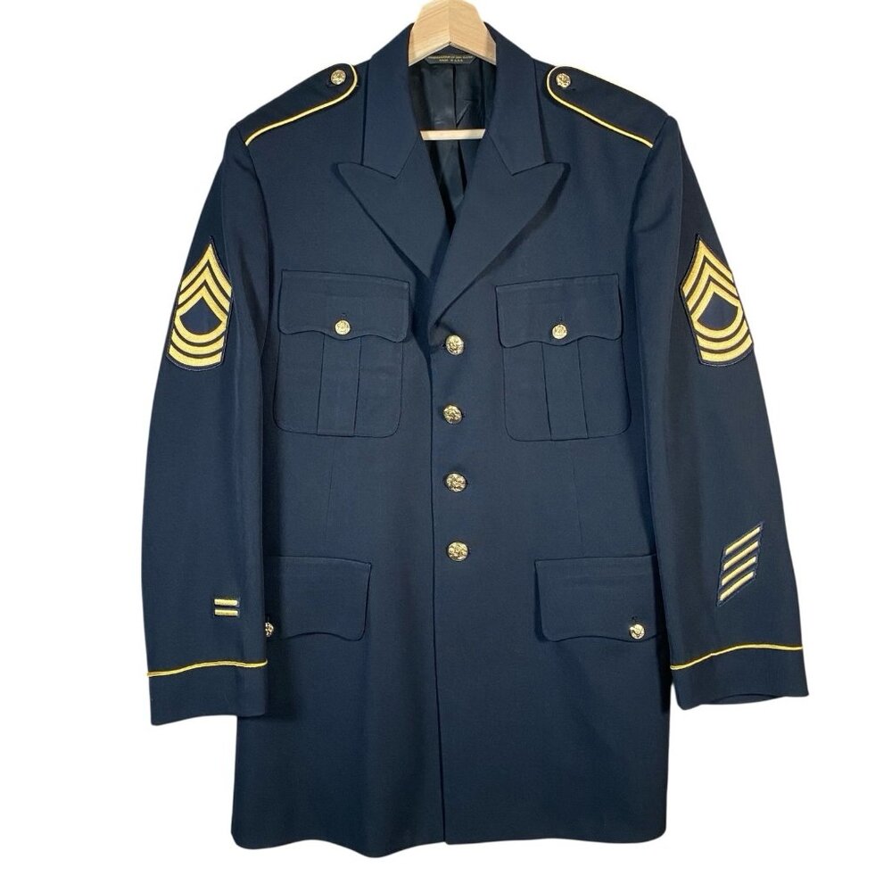 Marlow White US Army Dress Uniform Coat Master Sergeant E-8 Iraq Era ASU Men 42L